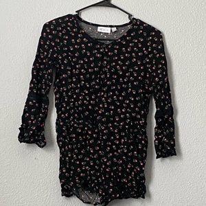 Childrens place floral romper SIZE: 10/12 large children